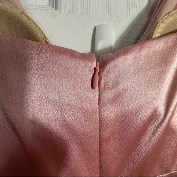 JILL Jill Stuart pink gown, size 4, cross front, side slit, prom, wedding, event - Picture 7 of 8